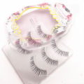 Hot selling Sharpened by hand Natural Slim Eye tail lengthened and Encrypted Tapered false strip eyelashes SG07